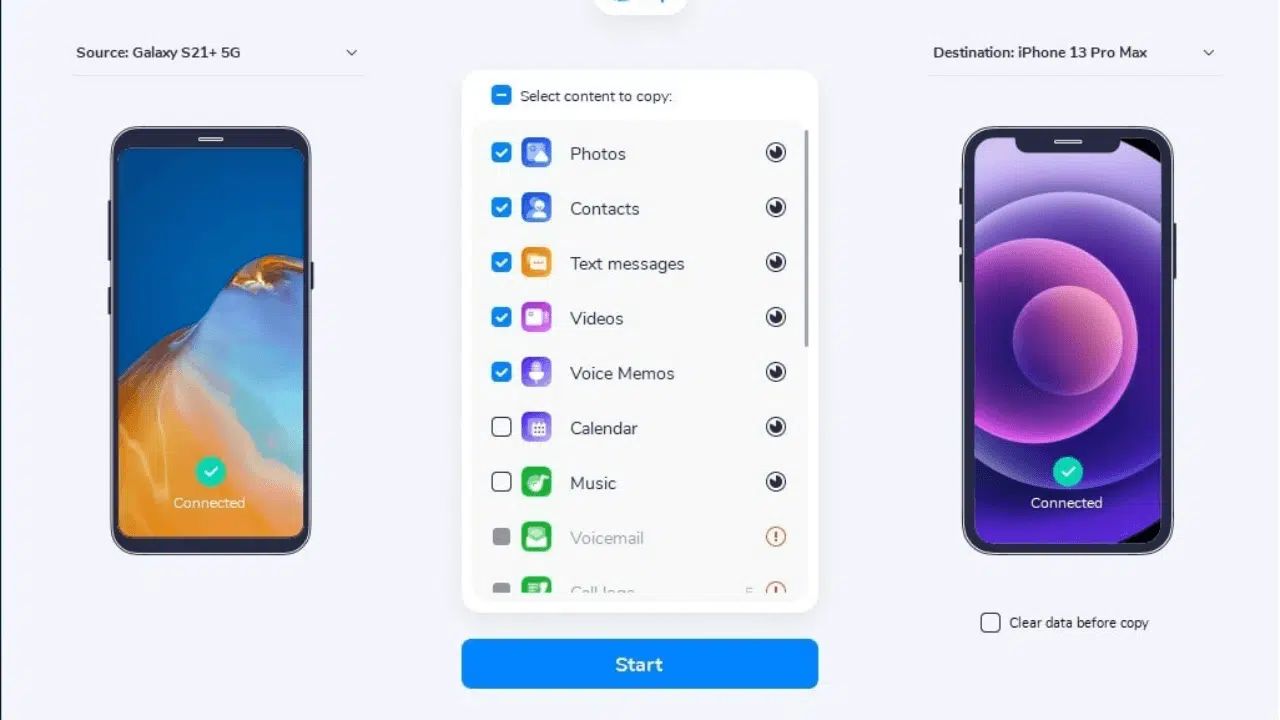 How to move contacts from Android to iPhone