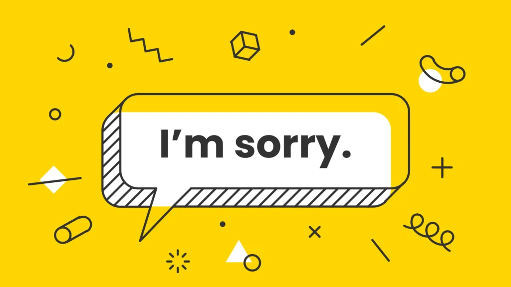 I'm Sorry 1000 Times Copy and Paste