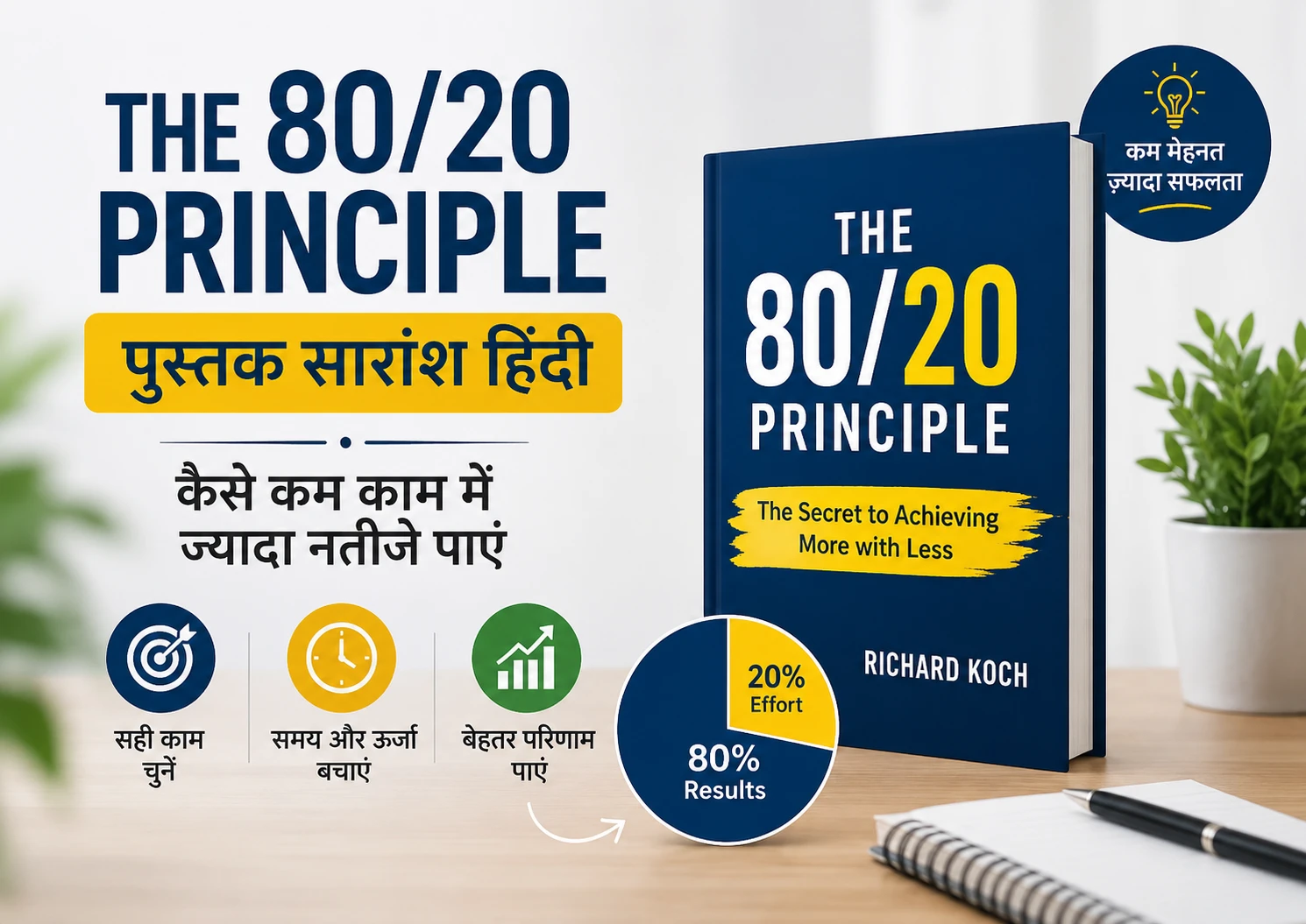 The 80-20 Principle Book Summary in Hindi