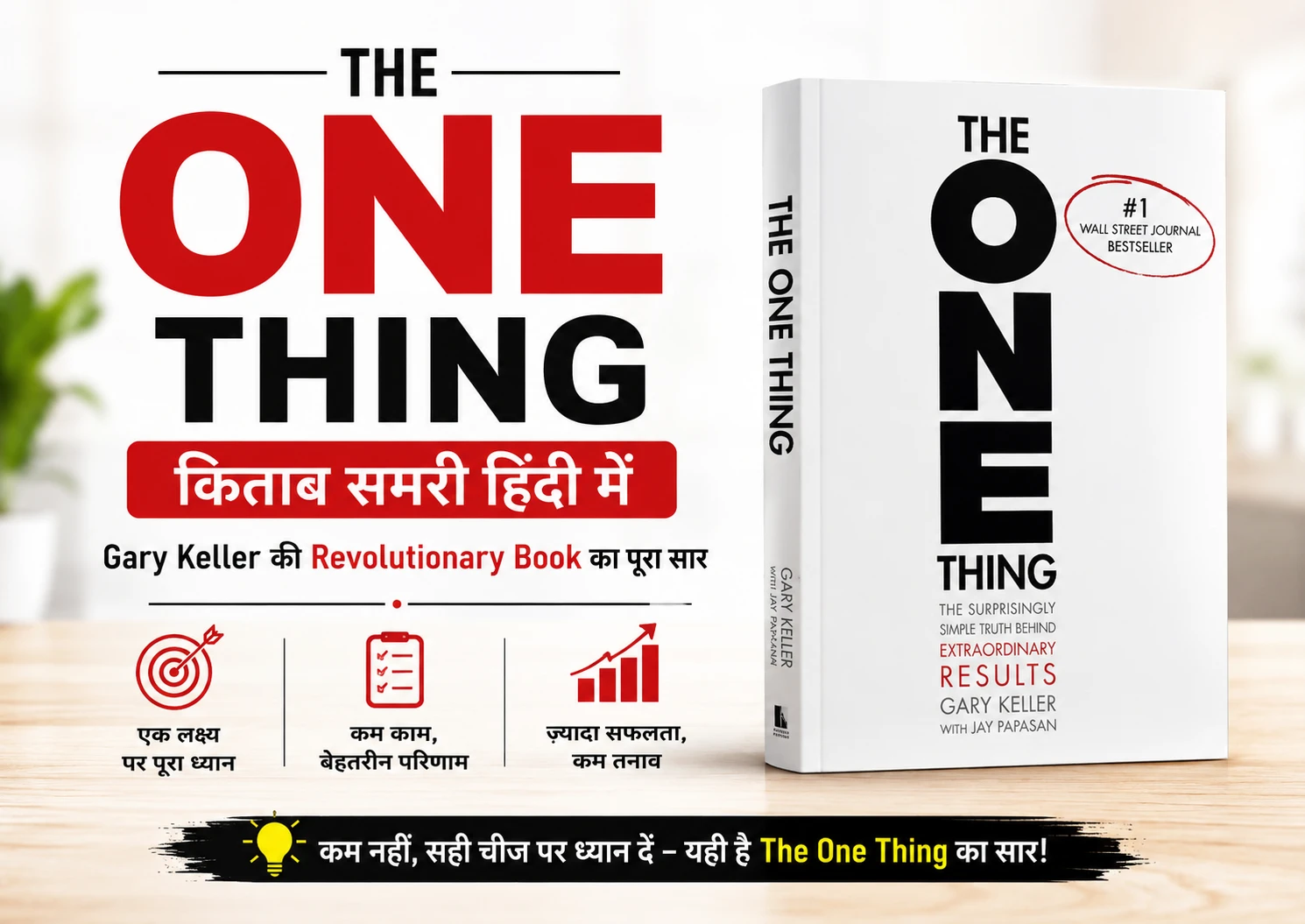 The One Thing Book Summary in Hindi