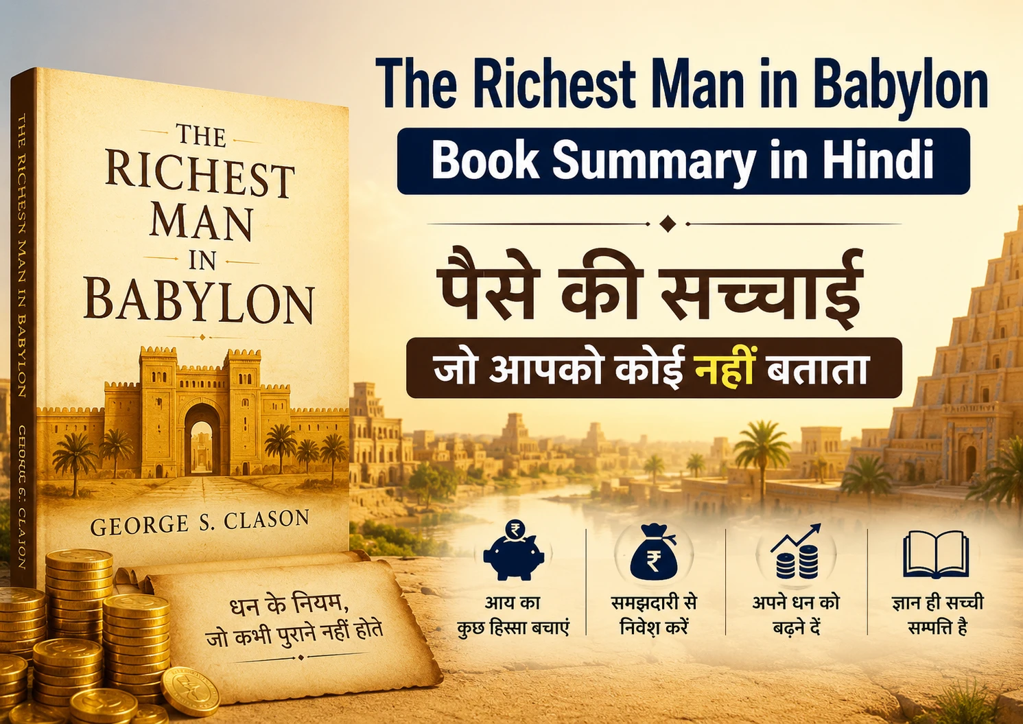 The Richest Man in Babylon Book Summary in Hindi