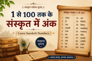 Learn Sanskrit Numbers in Hindi (Sanskrit Numbers 1 to 100)