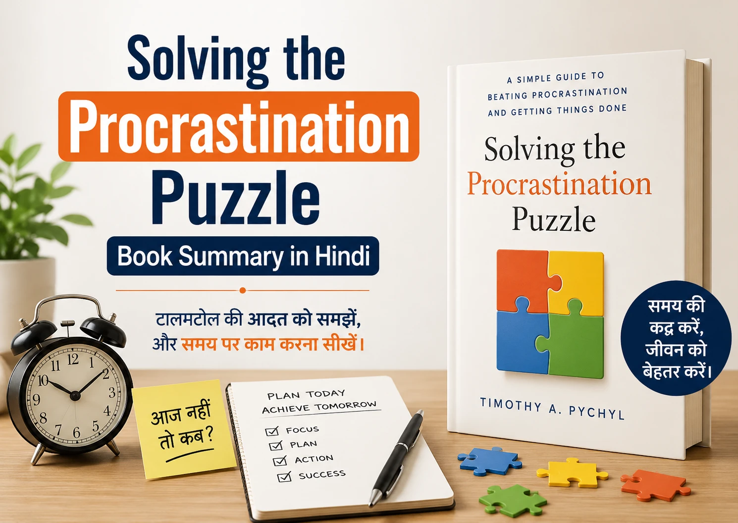 Solving the Procrastination Puzzle Book Summary in Hindi