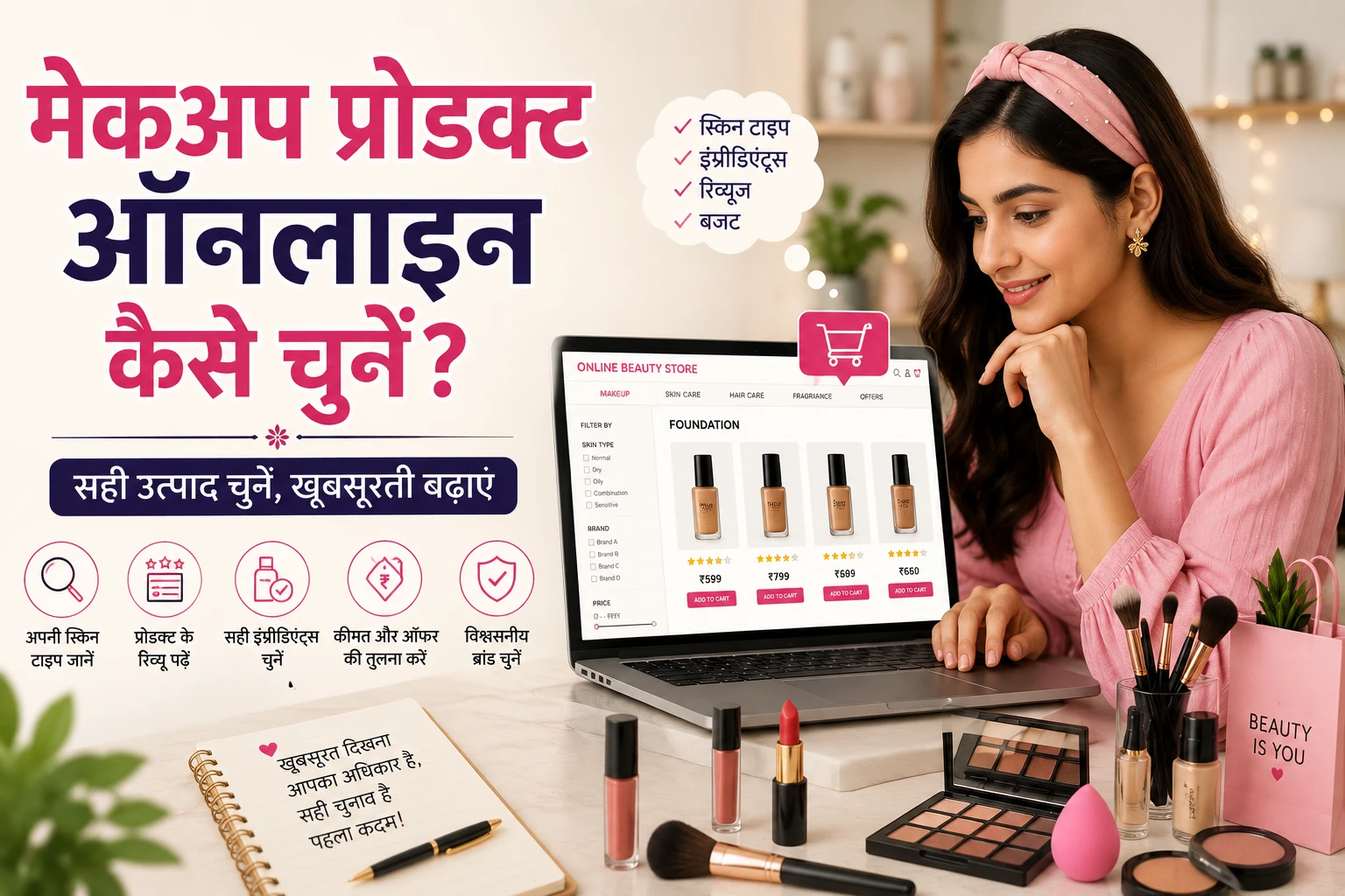 ऑनलाइन Makeup खरीदते समय ये गलती मत करना