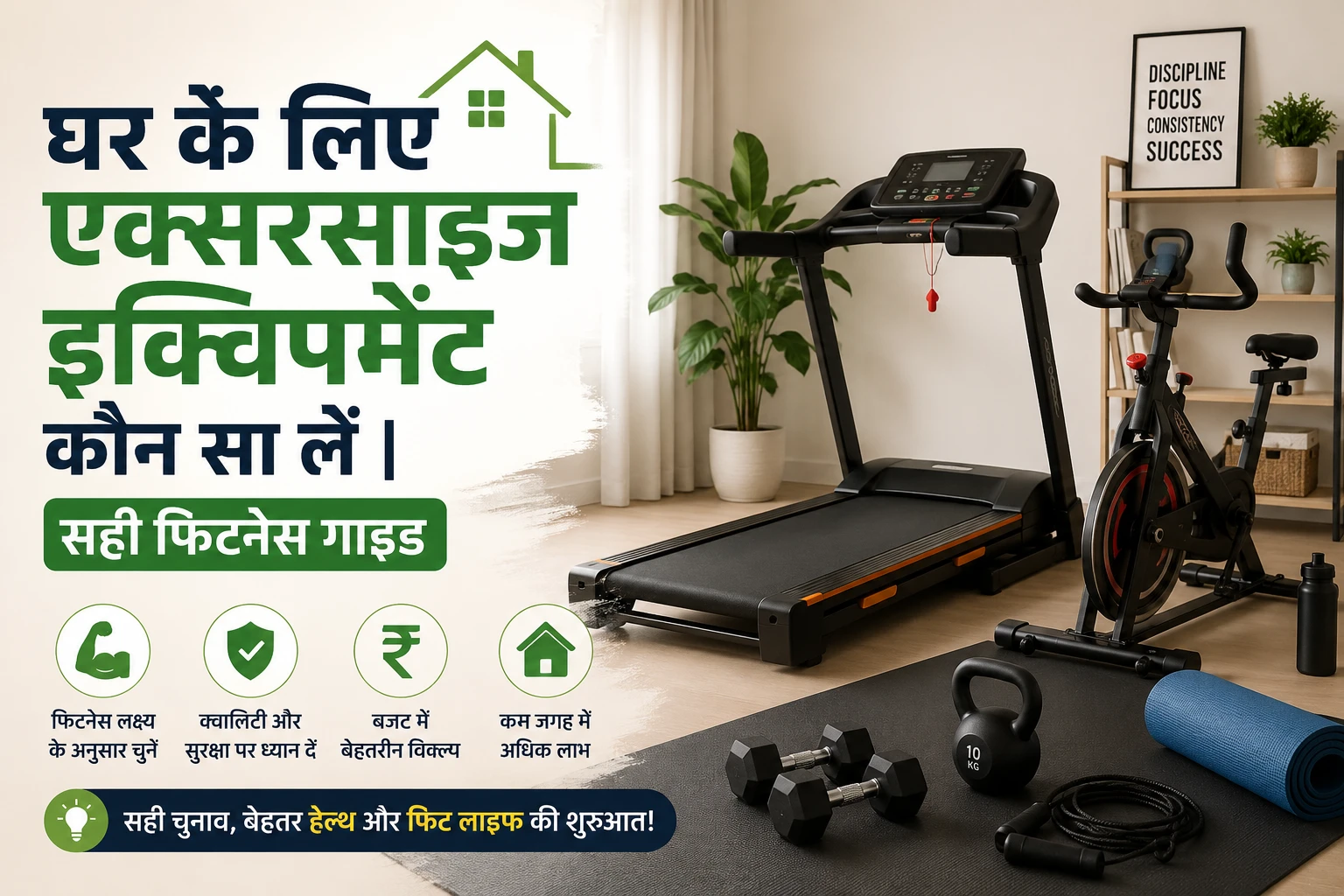 घर के लिए कौन-सा Exercise Equipment सबसे अच्छा है