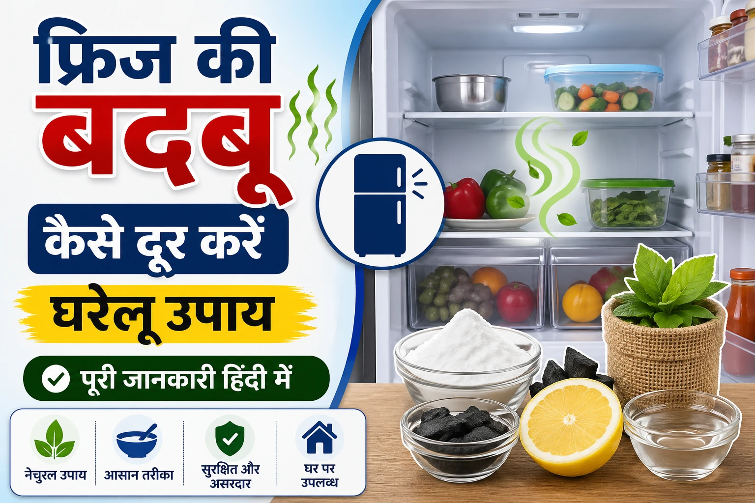 Fridge ki Badbu Kaise-Dur Kare Gharelu Upay