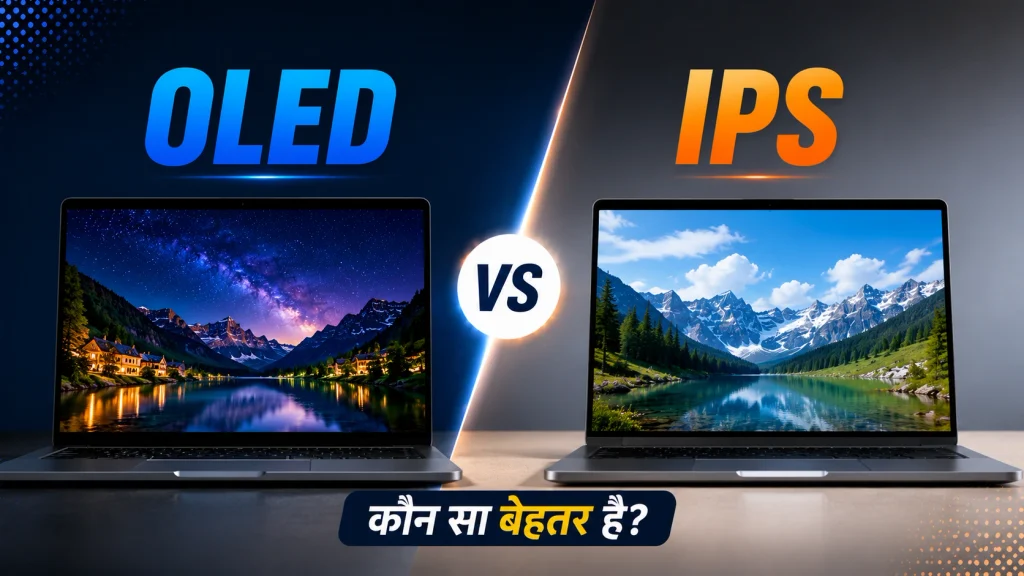 OLED vs IPS laptop display comparison